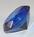 1 X Blue Sapphire Glass Diamond Shaped Paperweight