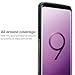 Galaxy Wireless Case Compatible for Samsung Galaxy S9 Case with Screen Protector [Dual Layer] Hybrid Shock Proof Heavy Duty Girl Case Cover for Protective Phone Case for Galaxy S9 - Blue Butterfly