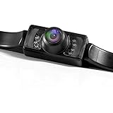 【Upgrade Version】Backup Camera, Esky Rear View Camera Waterproof High Definition Color Wide Viewing Angle License Plate Camera with 7 Infrared Night Vision LED