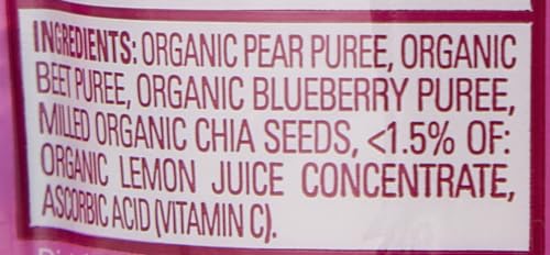 HAPPY BABY BLUEBERRY, PEAR, BEET, 4.22 OUNCE