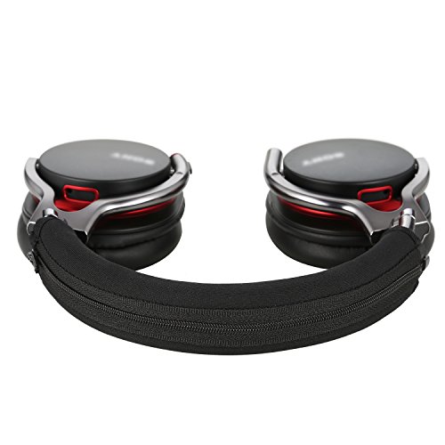 SONY MDR Headband Cover, JARMOR Sony Replacement Head Band Protector with Zipper [ Easy Installation ] for Sony MDR - 1R, 1RNC, 1RBT, 1A, 1ADAC, 1ABT Headphones ONLY (Black)