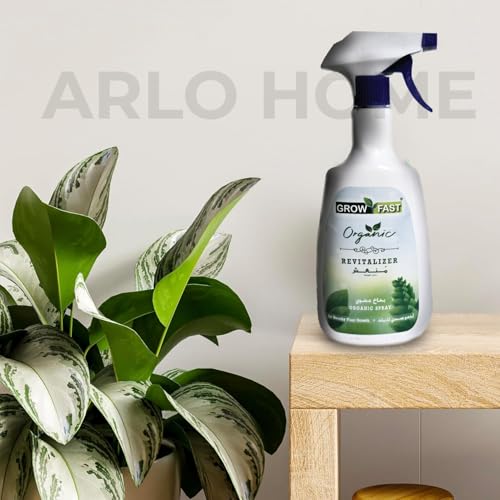Organic Growth Fertilizer Spray (860 ml) - Organic Revitilizer Outdoor & Indoor Plant Food - All-Purpose, Nutrient-Rich Lawn Fertilizer & Soil Enhancer for House Plants, Green Leaves