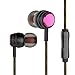 OUCOMI Build-in Mic In Ear Headphones Earbuds Black