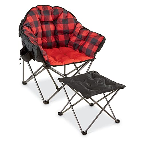 Guide Gear Camping Chair Foot Stool, Folding, Collapsible, Portable
