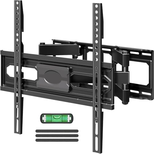 MOUNTUP TV Wall Mount for 32-65 Inch Flat Curved LED LCD Screen TVs Full Motion TV Mount, Tilt Swivel Extension Wall Mount TV Bracket with Dual Articulating Arms, Max VESA 400x400mm, Holds up to 99lbs