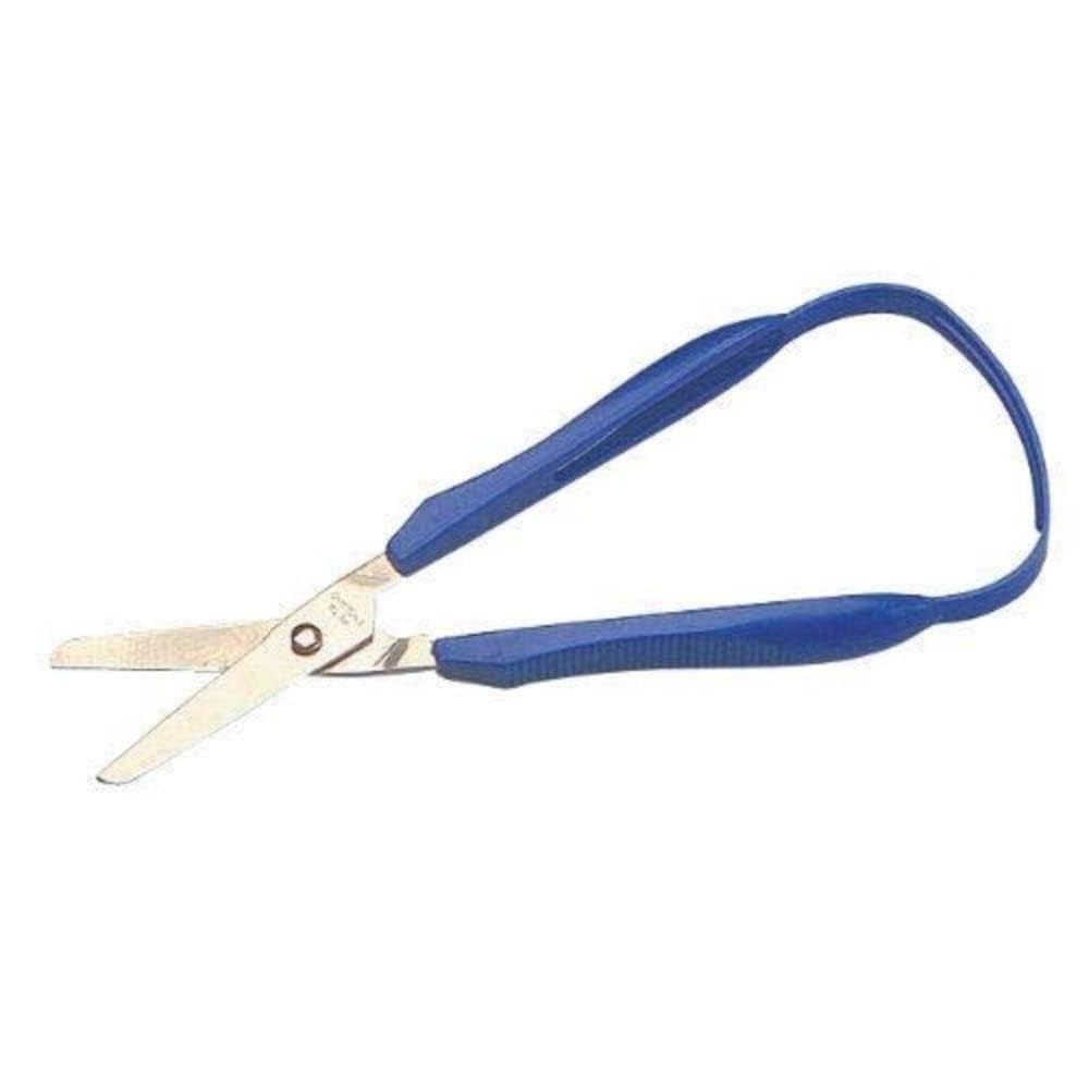 Sammons Preston Easi-Grip Round Tip Scissors, 1.75" Blade, Ambidextrous, Blue, 4.5" Long, Ideal for Children, Elderly, Disabled, Crafting, Cutting Fabric, Threads, or Wool