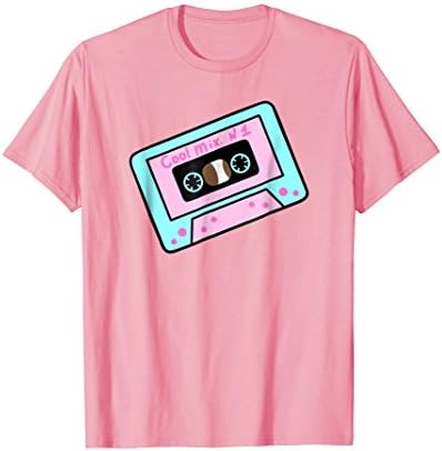 Mens Kawaii pastel goth classic Cartoon tape T shirt XL Pink