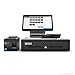 Complete Square Register - Comes with Android Based Dual Display, MAGSTRIPE, CONTACTLESS (NFC), CHIP (EMV), USB Receipt Printer and Epsilont Cash Drawer (Black)