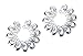 BODYA Blue Cz Gems Crystal Sunflower Nipple Shield Rings Non-Piercing Clip on Circle Nipple Ring Tribal Floral