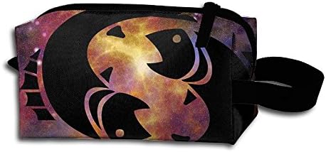 Portable Makeup Pouch Travel Hanging Organizer Bag Pisces