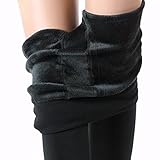 Weigou Women Leggings Elastic Waist Winter Thick Warm Stretch Pants Slim Trousers