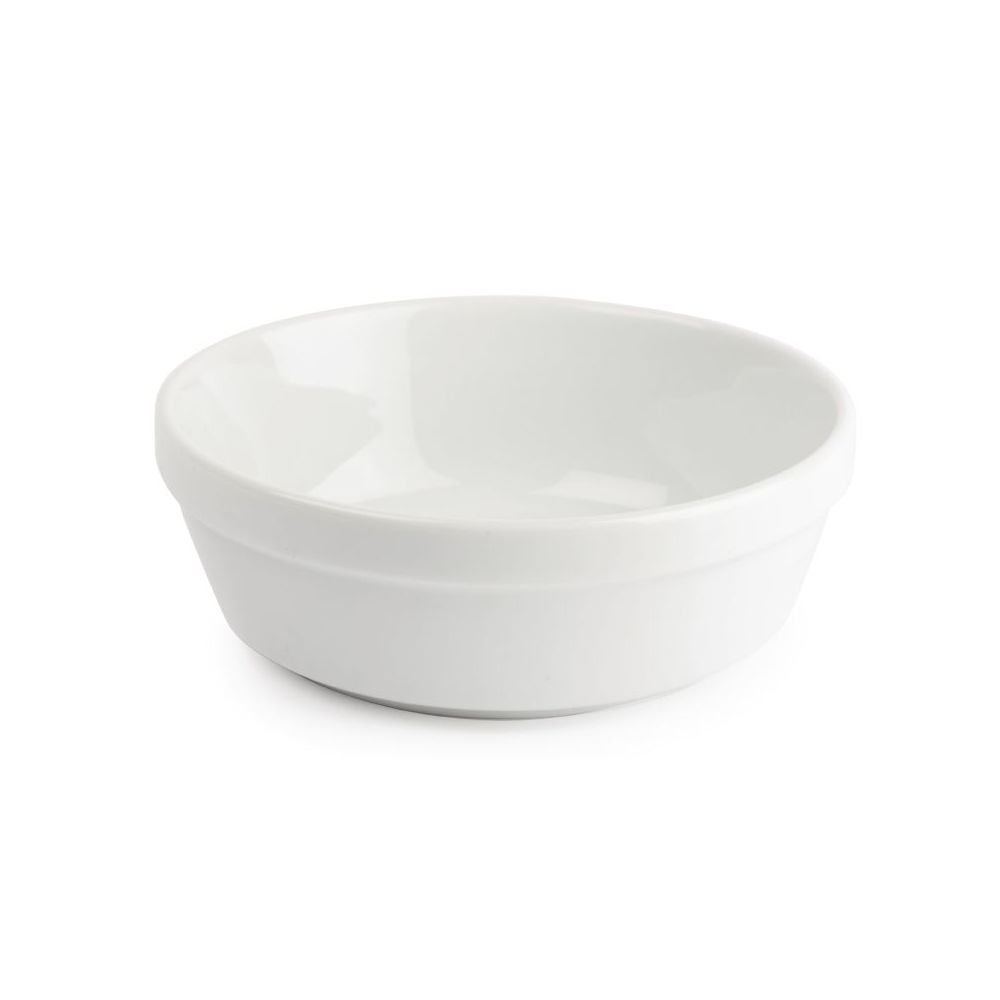 Olympia Whiteware Round Pie Bowls 137mm (Pack of 6) - Oven, Microwave, Freezer and Dishwasher Safe DK809