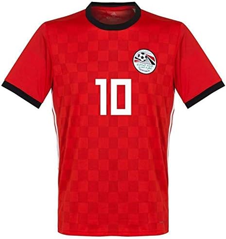COCOBE VISCUSTOM 2018 Russia World Cup Salah 10 Egypt Home Soccer Jersey