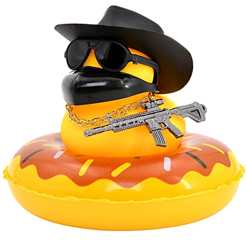 Ducks for Cars Rubber Duck for Dashboard of Car, Yellow Duck Car
