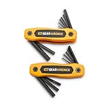 GEARWRENCH 17 Piece SAE/Metric Folding Hex Key Set