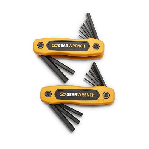 GEARWRENCH 17 Piece SAE/Metric Folding Hex Key Set