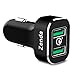 Quick Charge 3.0 Car Charger, Zenda Dual USB 36W Car Charger for iPhone X 8 7s 7 6 6S, iPad Pro Mini, Samsung Note 8 S8 S8 Plus S7 S6 Edge Plus, LG G6 G5 V20 V10, HTC 11 10, Google Nexus 5X 6P