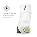 Feetures! Men's Elite Max Cushion Quarter, White + black, xl
