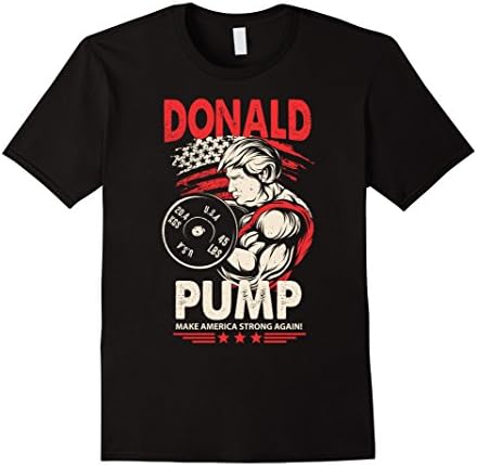 Mens Donald Pump - Make America Strong Again Medium Black