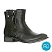 Riverberry Women's Hailey Western Style Low Heel Zip-Up Ankle Bootie Boots