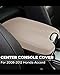 ISSYAUTO Leather Center Console Lid for 08-12 Accord Armrest Cover Replacement Console Cover Beige