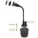 Magnetic Cup Mount, iKross 3 in 1 Extra Long 12-inch Arm Car Cup Holder/Gel Pad Windshield/Dashboard Universal Mount Kit for Apple iPhone Samsung Google Nexus HTC and more
