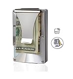 Minimalist, Slim,Metal Wallet with Steel Money Clip for Men, RFID Blocking