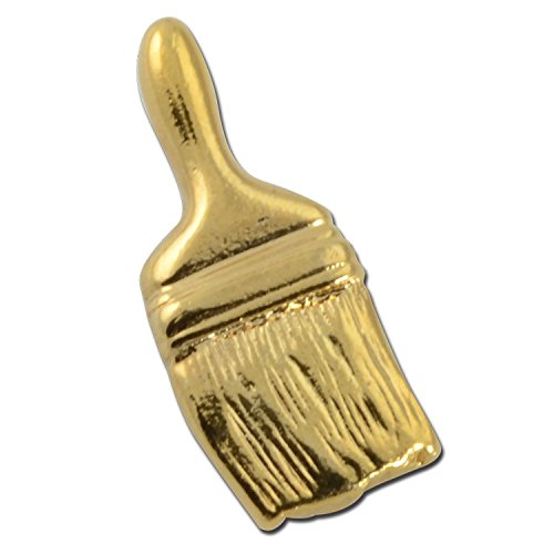 Paint Brush Lapel Pin by StockPins – Art Award Pins for Artists, Teachers, and Students, Handcrafted Artist Pin for Jackets, Hats, and Backpacks