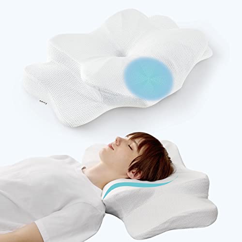 Bedsure Contour Memory Foam Pillow Orthopedic Cervical Pillows for