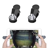 [2 Triggers] PUBG Fortnite Tablet Game Controller - GTOTd Ipad Game accessories,Slates Game Trigger,L1R1 Sensitive Shoot and Aim,Gift for Kids and Player [New Version] (black)
