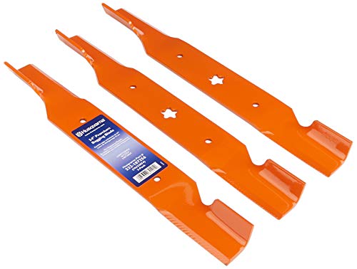 Husqvarna HU22054 54-Inch Premium Hi-Lift Bagging Blades, 3-Pack, Orange