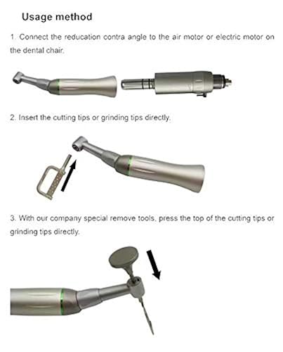 thumbnail image 2 of Dental 4:1 Contra Angle Handpiece For IPR Strips - With Interproximal Enamel Strips & Gauge 2 of 5