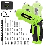 YOUGFIN Small 3.6V Electric Screwdriver,Cordless