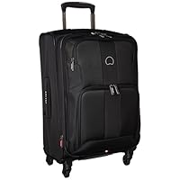 Delsey Paris Luggage Sky Max Carry On Expandable Spinner Suitcase, Black