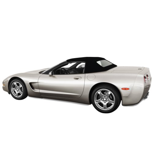 Sierra Auto Tops Convertible Top Compatible with 1998-2004 Corvette C5, TwillFast II Canvas, Black