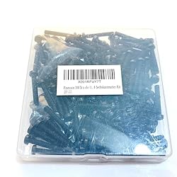 Pzsmocn 300 Pieces/100 Sets M4*25 mm Plastic Black