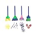 MarJunSep Toddler Learning Toys Washable Finger Paint Brushes Set Art Craft Supplies for 3 4 5 6 Year olds Kids Preschool Fun Gift-sponges-Non toxic-100% Baby Safe