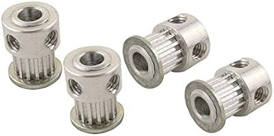 Nologo MXL 15T Timing Pulley 4/5/6mm Bore 7mm Belt 2.032mm Pitch Aluminum Alloy