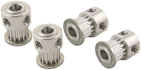 Nologo MXL 15T Timing Pulley 4/5/6mm Bore 7mm Belt 2.032mm Pitch Aluminum Alloy