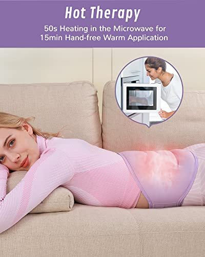 Luguiic Ice Pack for Back Pain Relief, for Waist and Lower Back Hot and Cold Therapy for Lower Lumbar, Sciatic Nerve, Spinal Injuries, Herniated Disc, Muscle Spasm