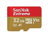 SanDisk Extreme 32GB MicroSDHC UHS-3 Card - SDSQXAF-032G-GN6MA