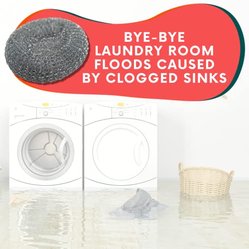 12 Pack of Washing Machine Lint Traps. Comes with 12 Ties. Attach to Your Washer Sink Hose and