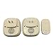 SadoTech Wireless Doorbells for Home, Apartments, Businesses, Classrooms, etc. - 1 Door Bell Ringer & 2 Plug-In Chime Receiver, Battery Operated, Easy-to-Use, Wireless Doorbell w/LED Flash, Beige