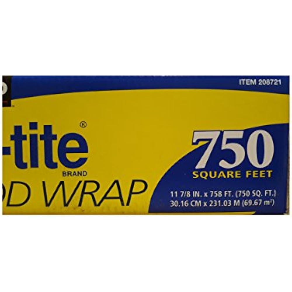Stretch Tite Plastic Food Wrap 11 7/8 Inch X 750 SQ. FT. Home & Kitchen