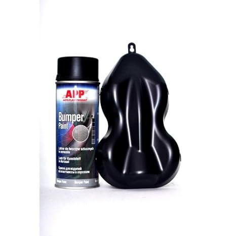1K Strukturlack für Kunststoffe Spray Bumper Paint 400ml schwarz APP