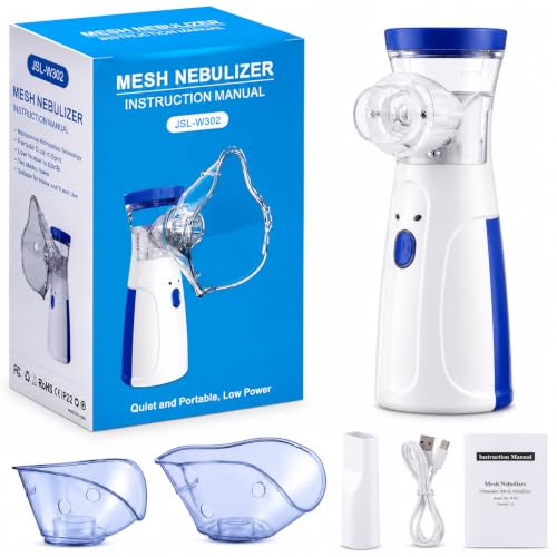 Nebulizador Portátil Ultrassônico Silencioso Sem Fio USB ou Pilha Névoa Fina Compacto para Crianças e Adultos