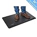 Seville Classics airLIFT Cushioned Anti Fatigue Mat Ergonomic Padded Memory Foam Support Rug, for Office Standing Desk, Garage, Kitchen, Home, Black, 32