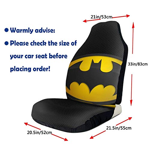 DAWN&ROSE Autostoelhoezen Bat-Man voorstoelbeschermer 3D bedrukte universele stoelen antislip covers voor de meeste auto… - Image 4