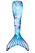 Fin Fun Limited Edition Mermaid Tail for Swimming for Girls and Kids Without Monofin, 06, Watercolor Waves