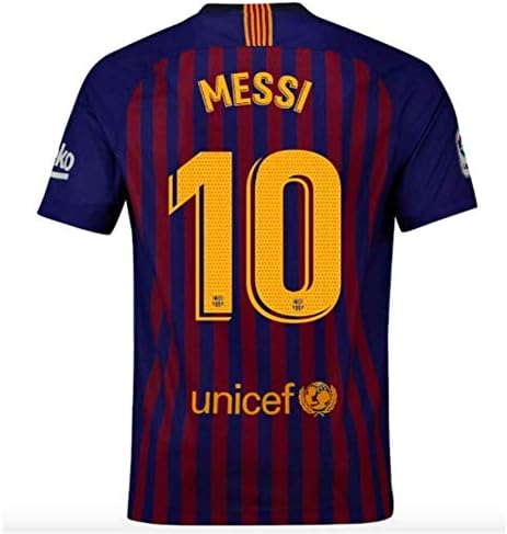 Zawhz Barcelona 2018-2019 Home Men's Messi #10 Socce Jersey